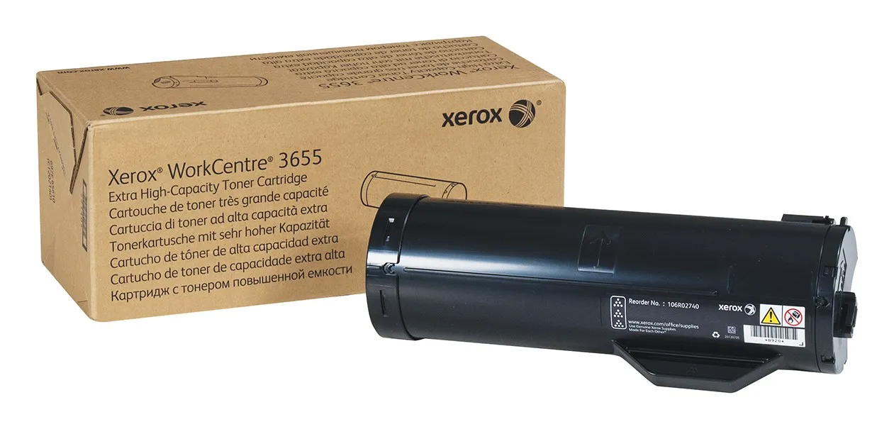 Xerox Cartuccia toner Nero da 25.900 pagine per WorkCentre 3655 / 3655i (106R02740) - immagine 1