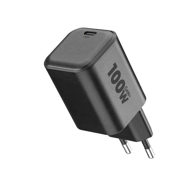 Cellularline Caricabatterie ACH USB-C GAN+ 100W Nero - immagine 1