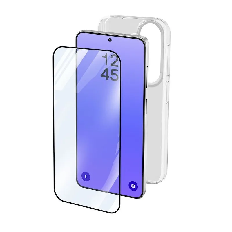 Cellularline Custodia e Vetro Temperato Samsung Galaxy A37 Protection Kit - immagine 1