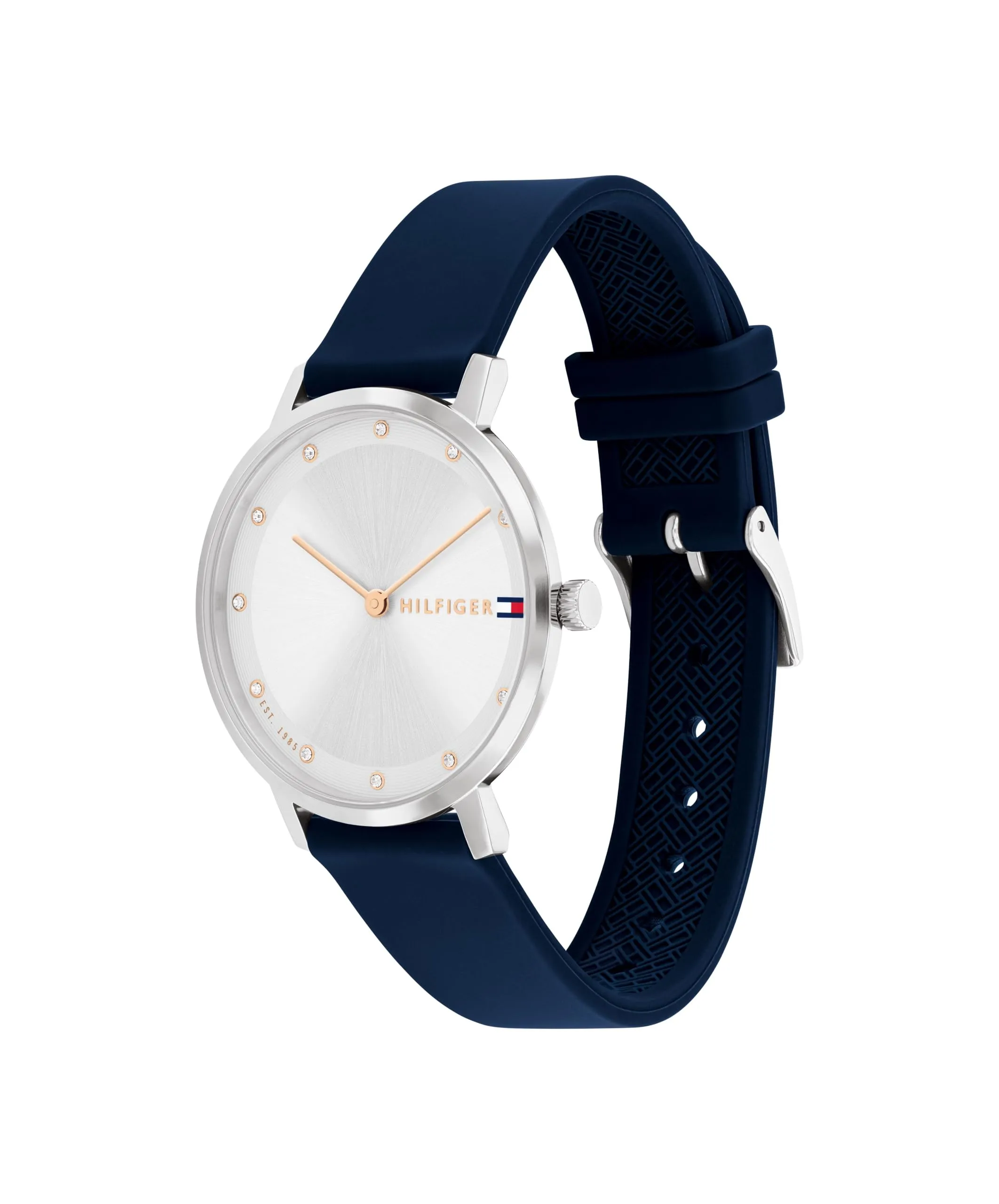 Tommy Hilfiger Orologio Con Movimento Al Quarzo A Due Lancette da Donna con Cinturino in Silicone Blu - 1782732 - immagine 2