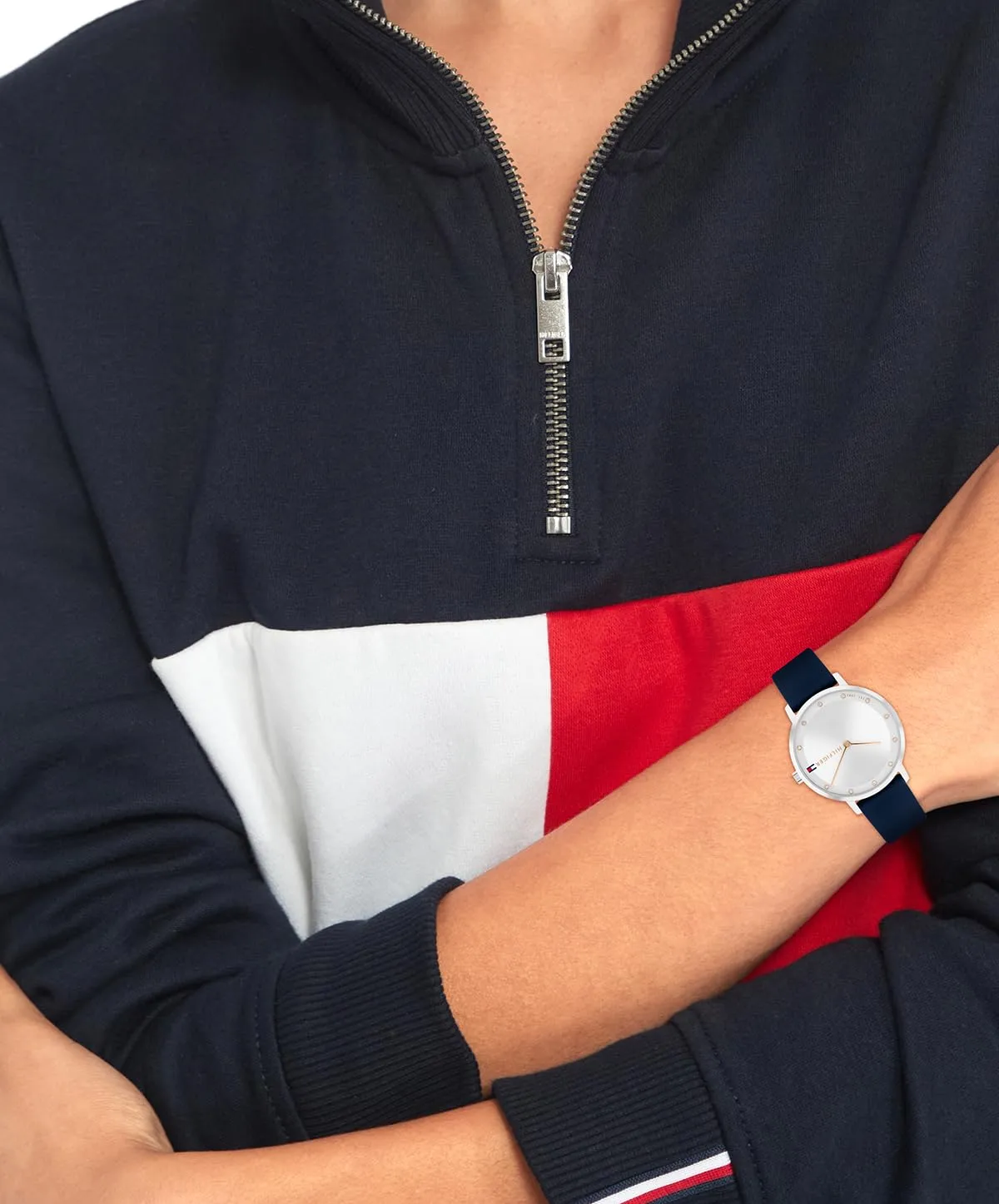 Tommy Hilfiger Orologio Con Movimento Al Quarzo A Due Lancette da Donna con Cinturino in Silicone Blu - 1782732 - immagine 4