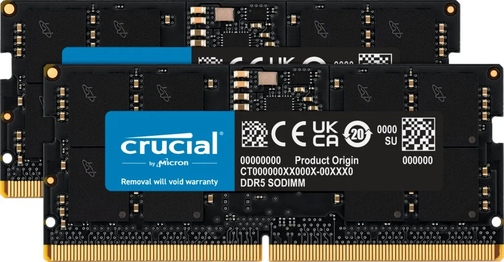 Crucial CT2K16G48C40S5 memoria 32 GB 2 x 16 GB DDR5 - immagine 1