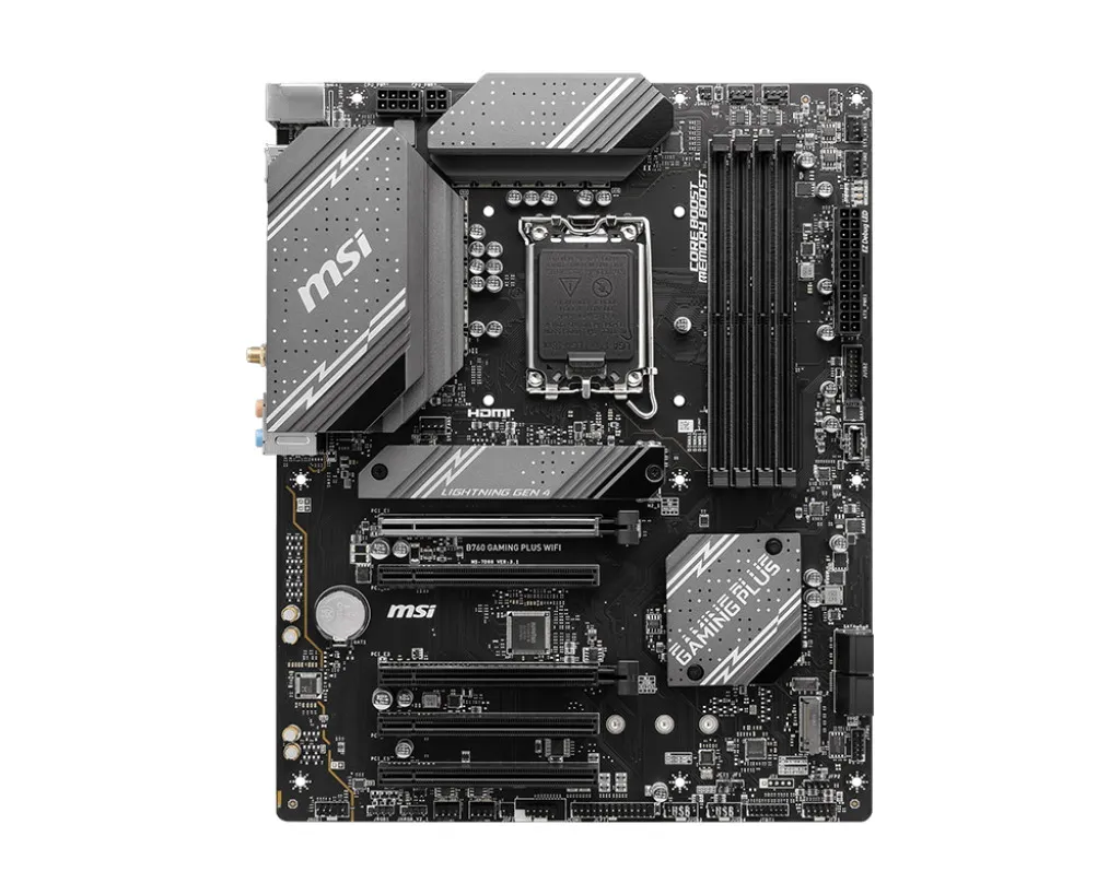 Msi Mb B760, B760 Gaming Plus Wifi, Lga 1700, 4ddr5, 5pci-Ex16, 3M.2, 4sata3, Matx B760 Wifi - immagine 1