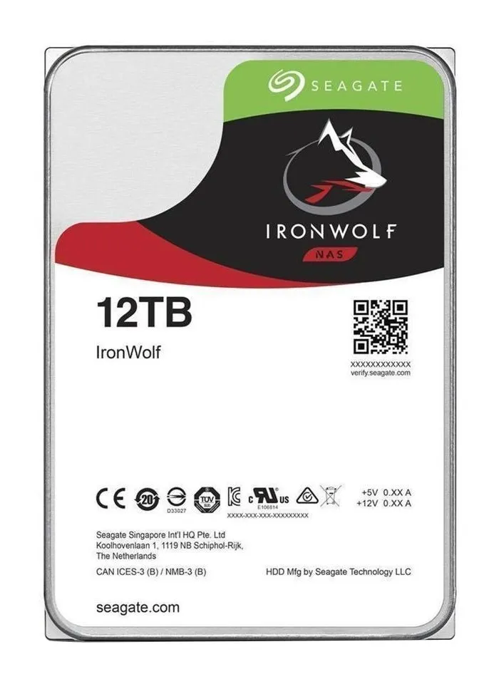 Seagate NAS HDD IronWolf disco rigido interno 12 TB 7200 Giri/min 256 MB 3.5 Serial ATA III - immagine 1