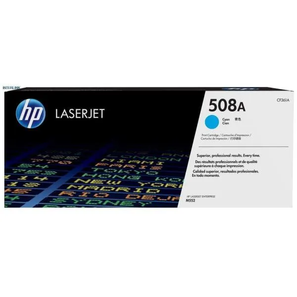 Hp Toner Ciano 508a 5000 Pagine Per M552/M553/M577 Cf361a - immagine 1