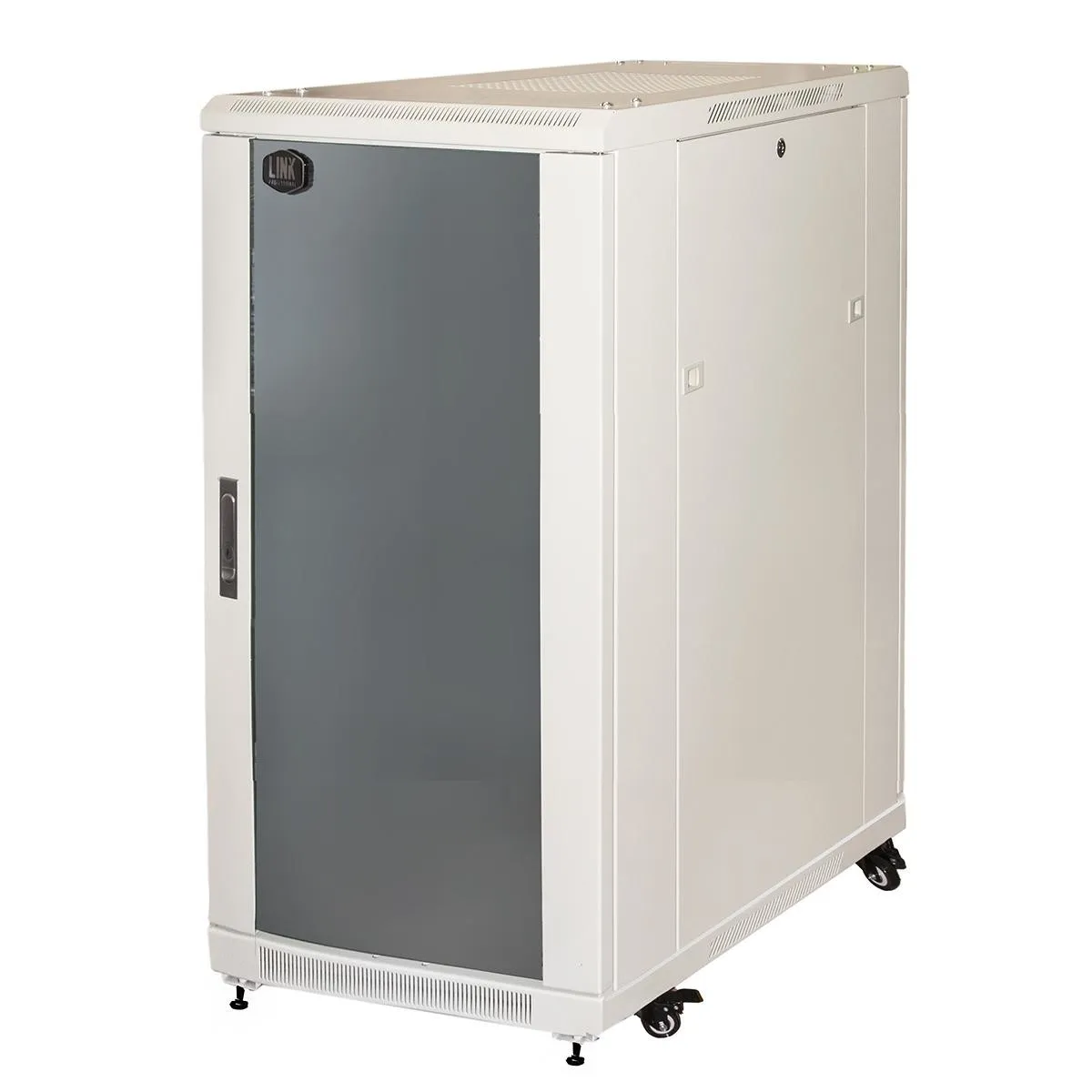 Armadio Rack Per Reti 19 22U (A)1166 (L)600 (P)800 Colore Grigio Porta Vetro - immagine 1