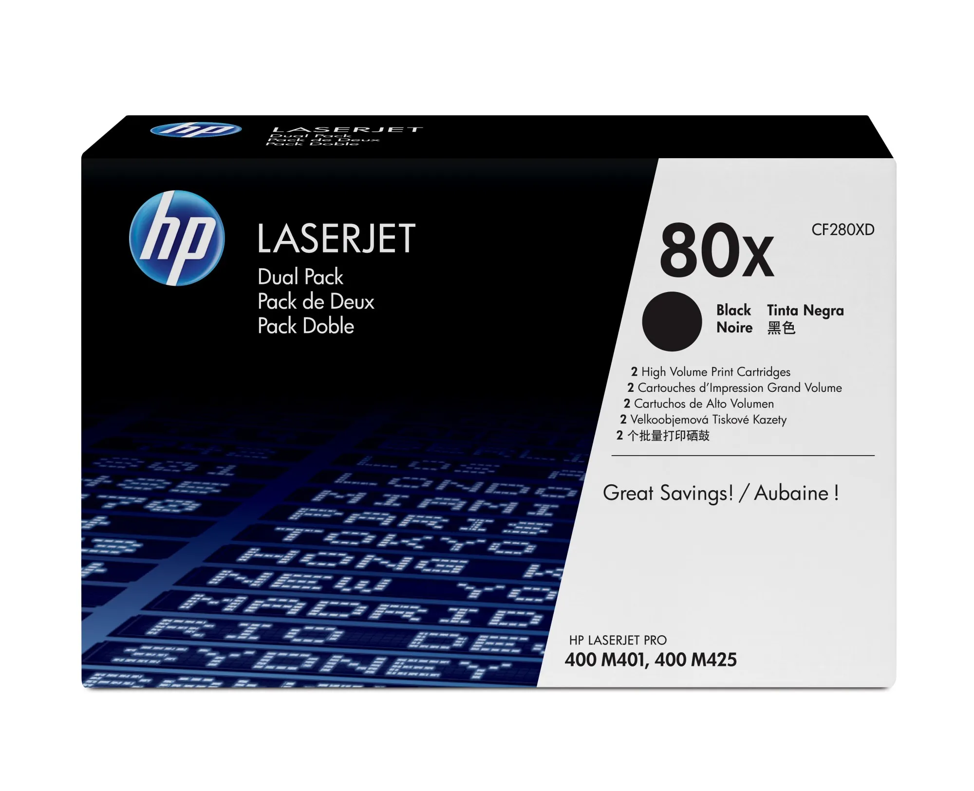 Originale Hp Toner Nero 80X Conf. 2 Pezzi - immagine 1