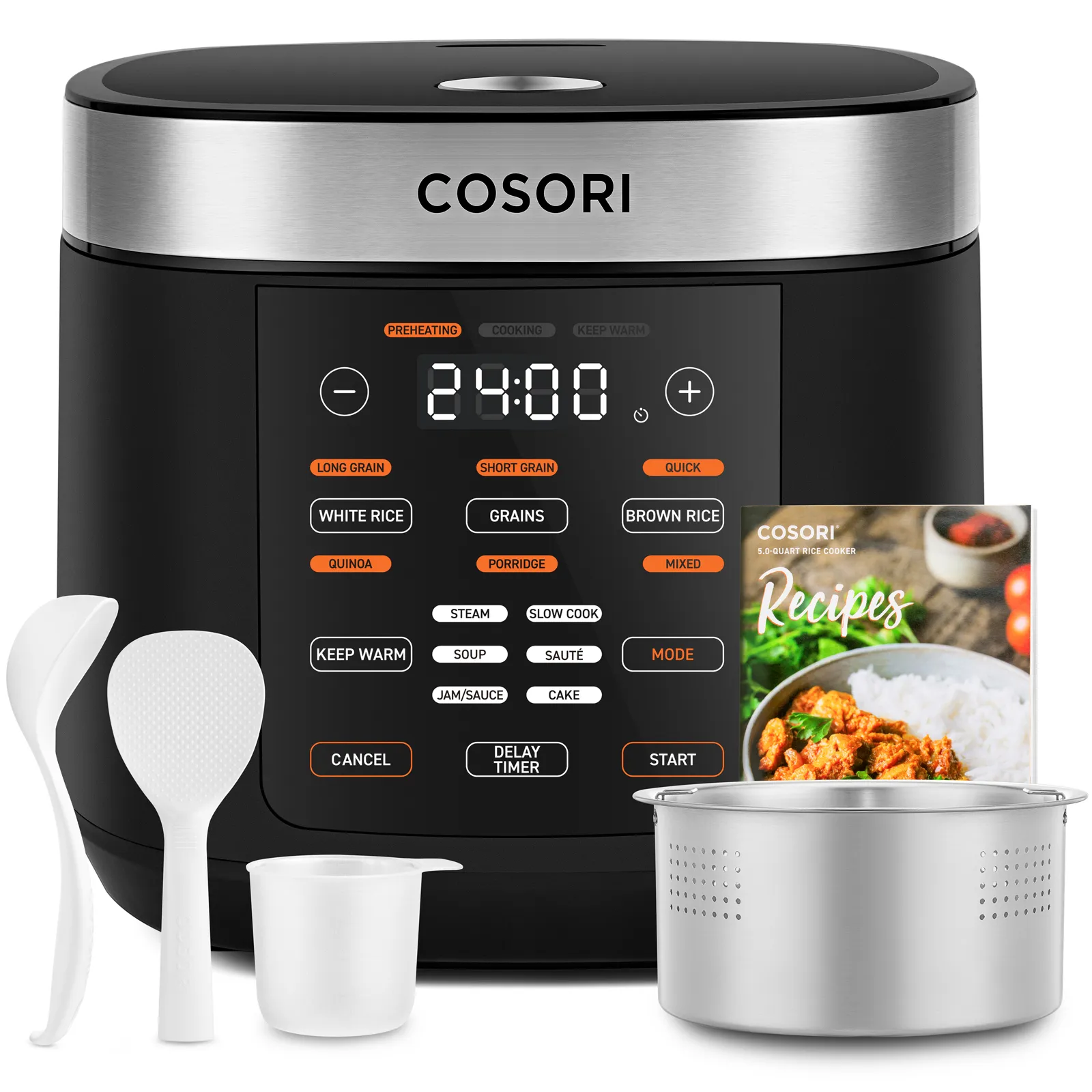 Cosori Cuociriso Multifunzione 5L Nero - immagine 1
