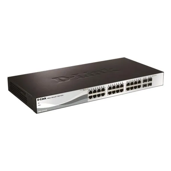 D-Link Switch 24 Porte Gigabit POE + 4 Sfp Smart+ DGS-1210-28P - immagine 1