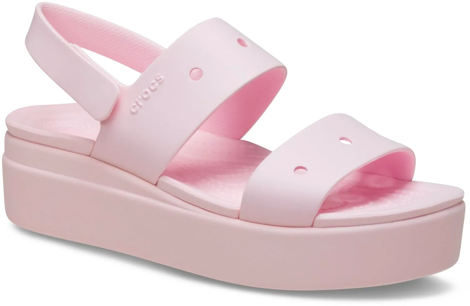 Crocs Brooklyn 4U Sandalo, Rosa Latte, Donna, EU 42-43 - immagine 2