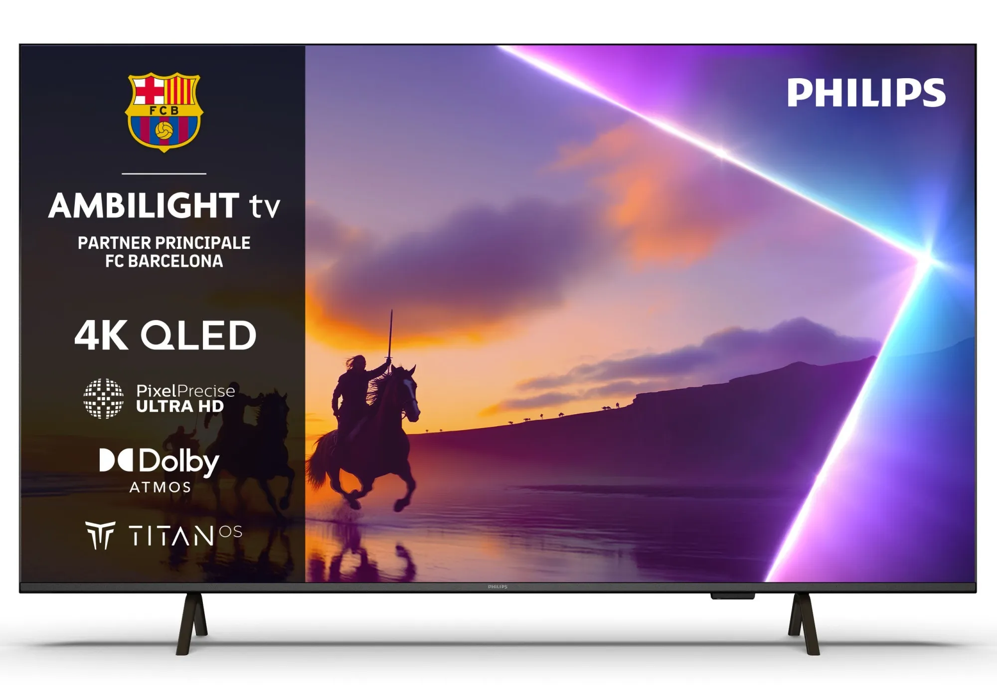 Tv 55 Philips Qled Smart Titan Hdr Uhd 4K Ambilight - immagine 1