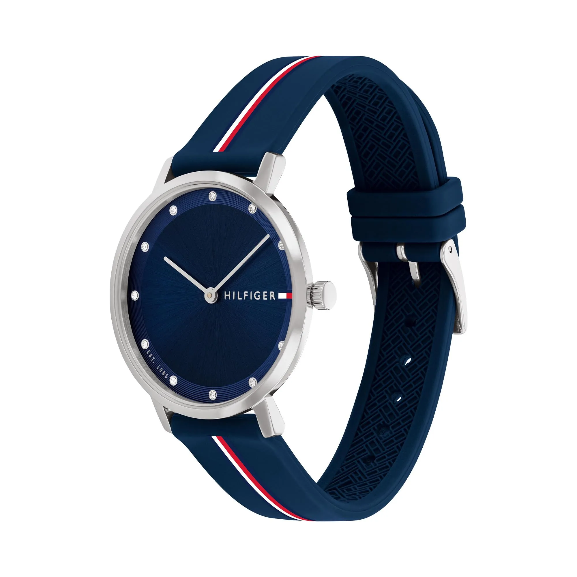 Tommy Hilfiger Orologio Con Movimento Al Quarzo A Due Lancette da Donna con Cinturino in Silicone Blu - 1782736, Blue - immagine 2