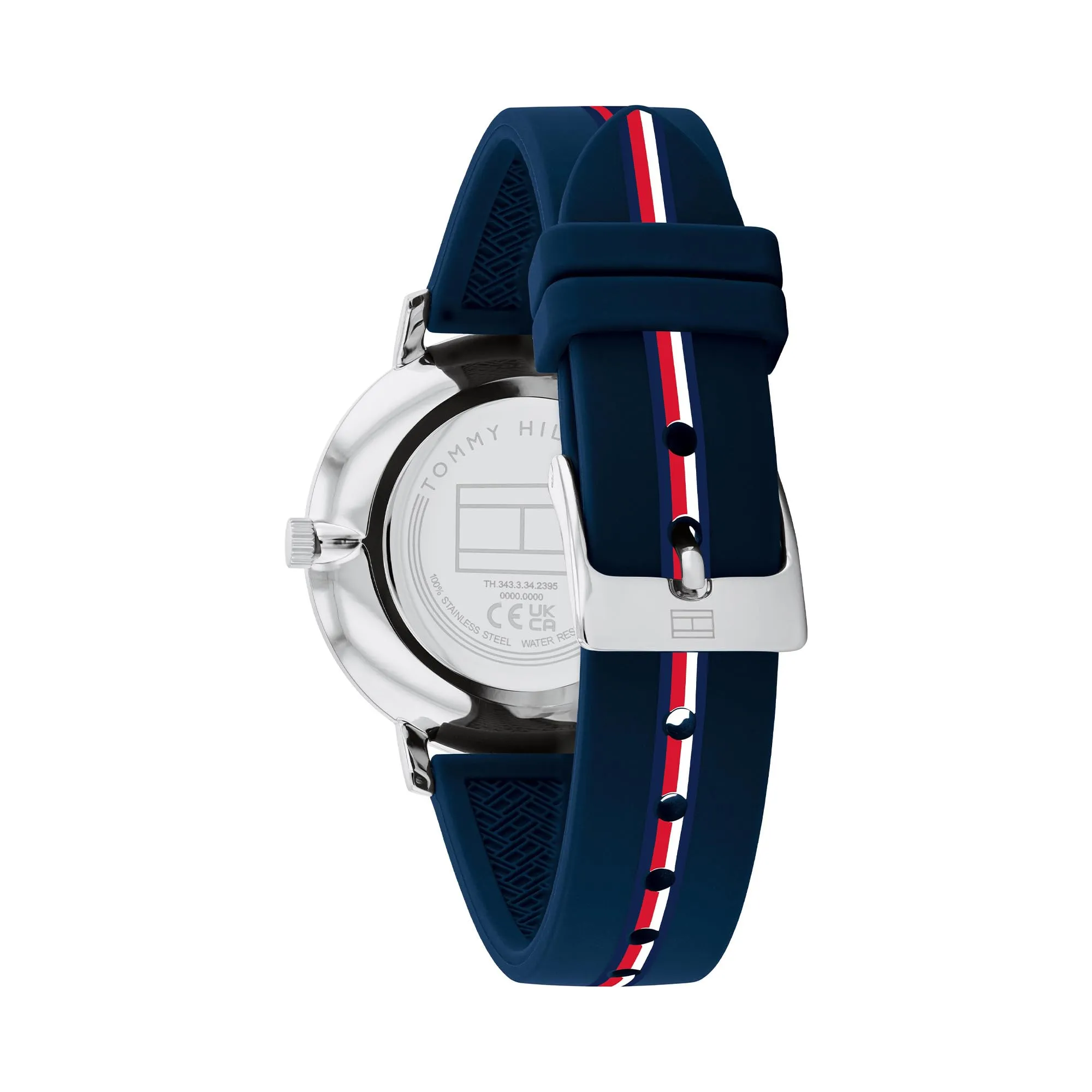 Tommy Hilfiger Orologio Con Movimento Al Quarzo A Due Lancette da Donna con Cinturino in Silicone Blu - 1782736, Blue - immagine 3