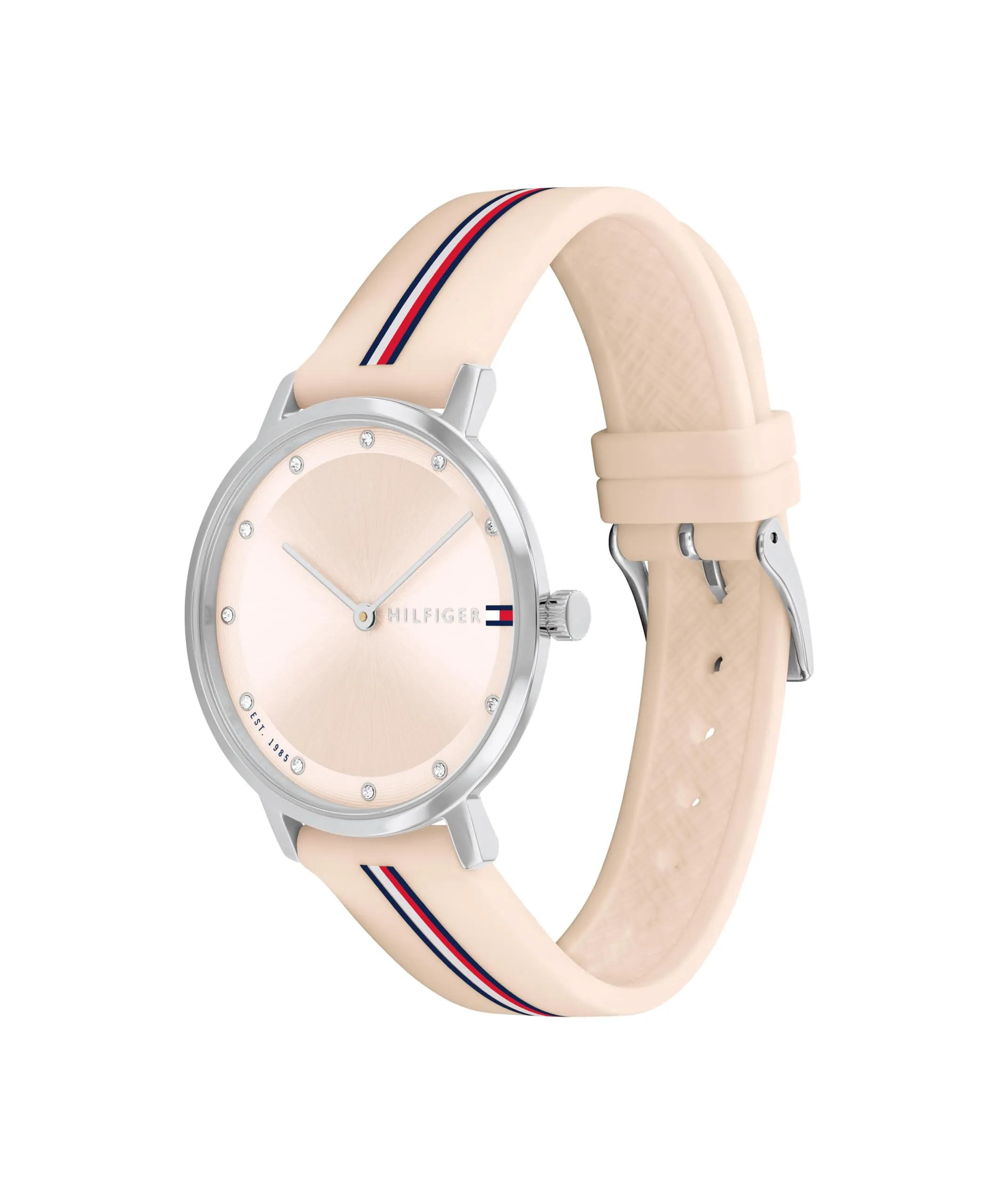 Tommy Hilfiger Orologio Con Movimento Al Quarzo A Due Lancette da Donna con Cinturino in Silicone Rosa - 1782737, Pink - immagine 2