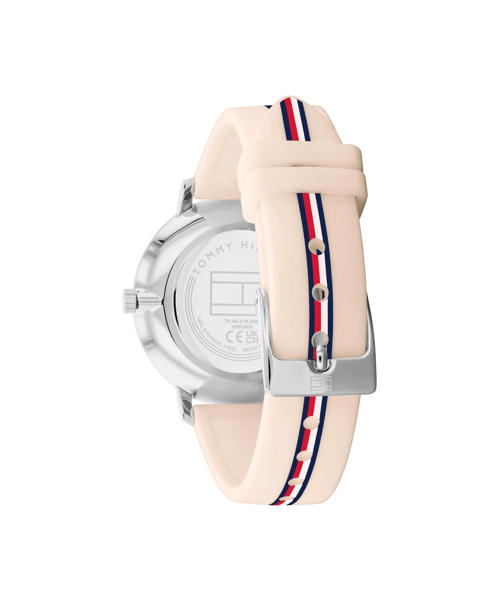 Tommy Hilfiger Orologio Con Movimento Al Quarzo A Due Lancette da Donna con Cinturino in Silicone Rosa - 1782737, Pink - immagine 3