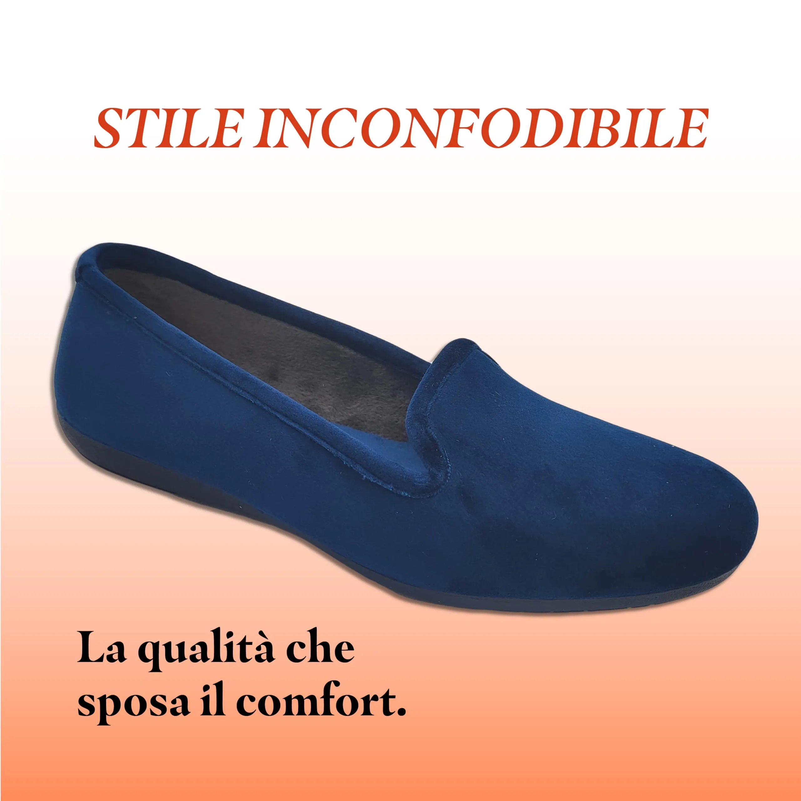 Meravigliose Pantofole Invernali Donna, Eleganti Ballerine Chiuse da Casa Invernali in Velluto Rasato - immagine 4