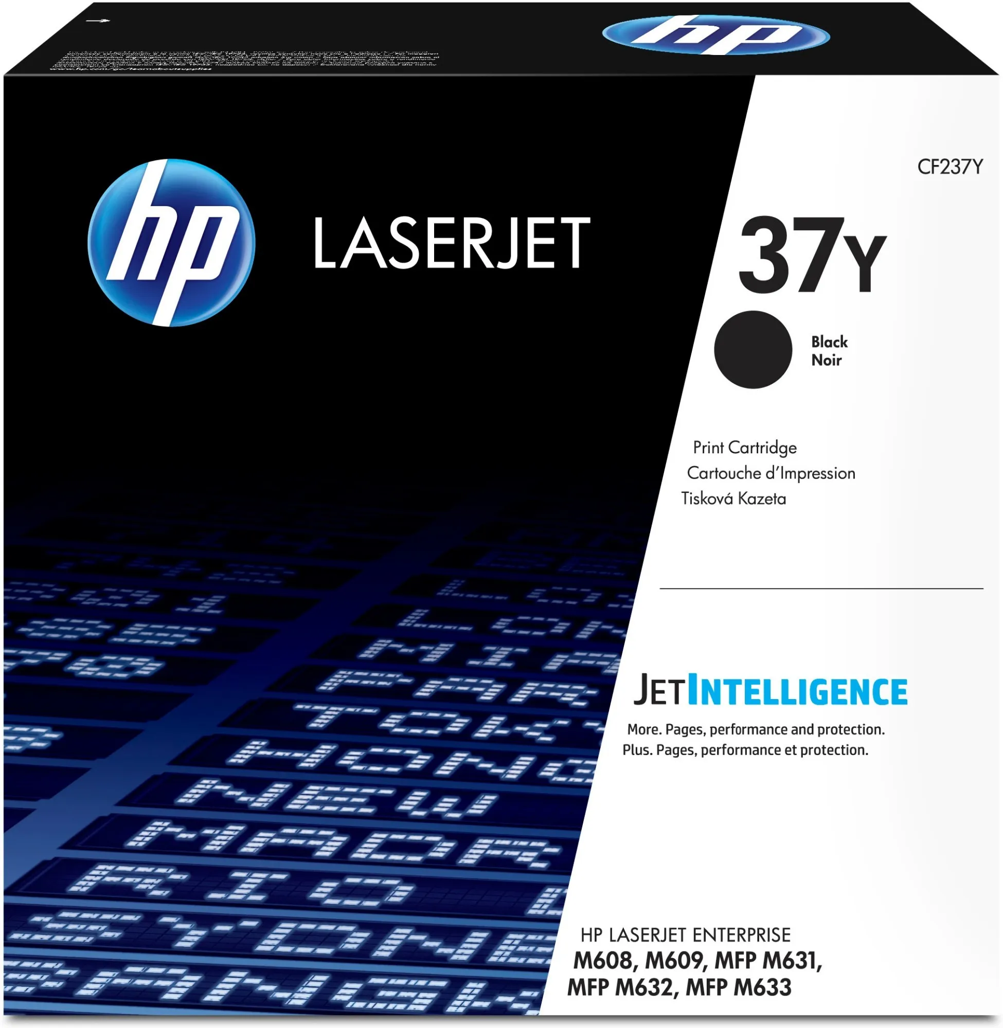 ORIGINALE HP toner nero CF237Y 37Y 41000 pagine - immagine 1