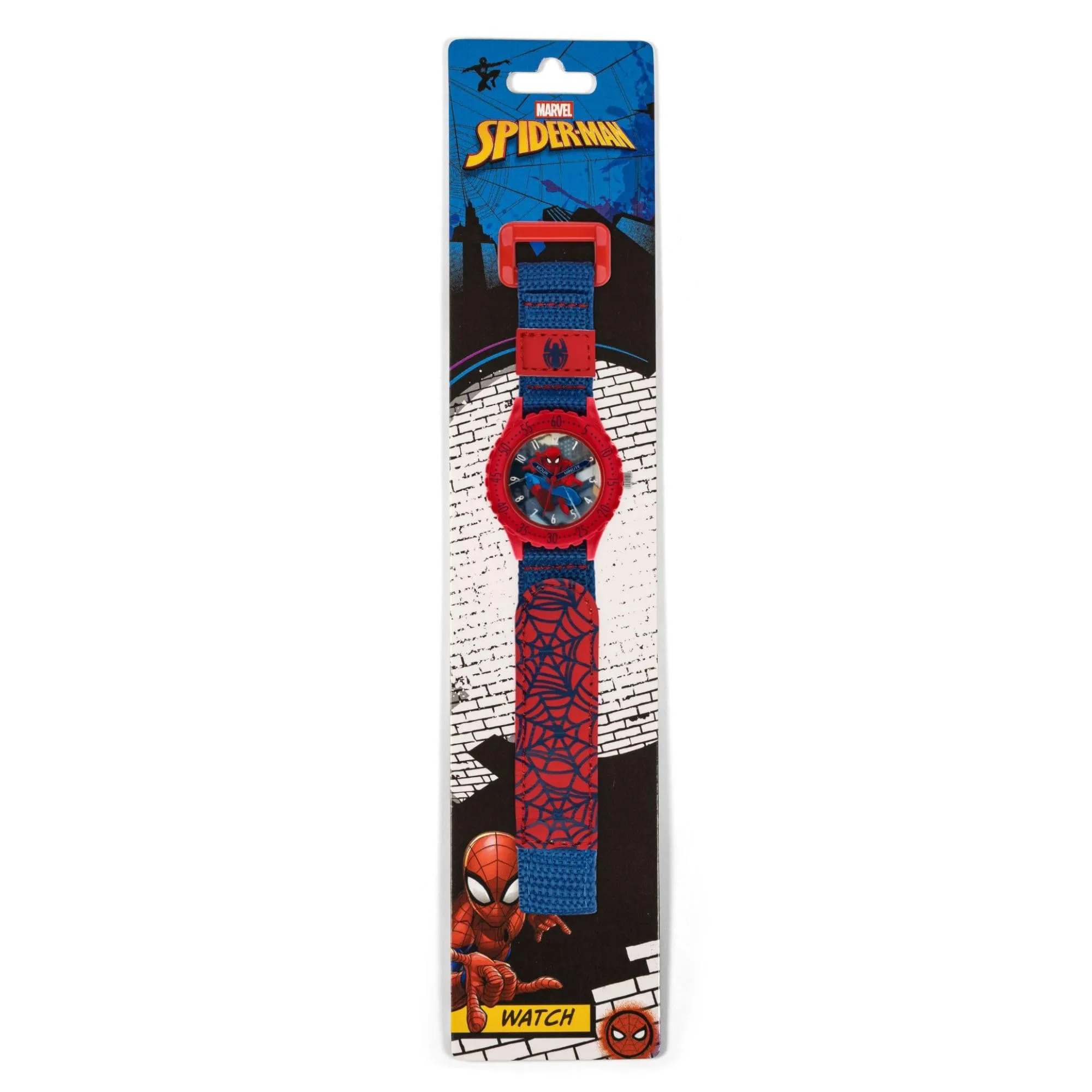 Spiderman Orologio analogico al quarzo per bambini con cinturino in tessuto SPD3495 - immagine 8