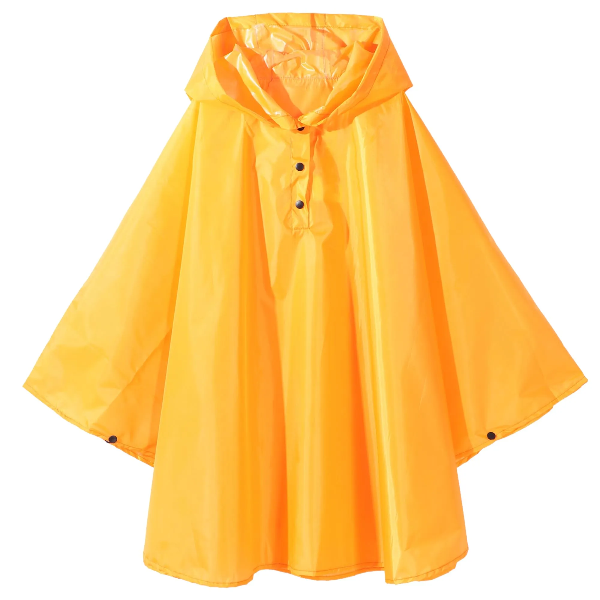 QIKADO Poncho Giallo Impermeabile per Ragazzi e Ragazze poncho impermeabile riutilizzabile L/5-8anni - immagine 1