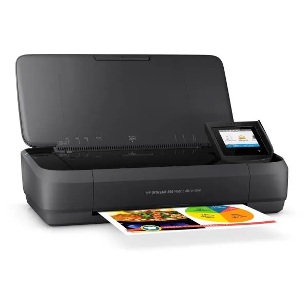 Hp Multifunzione Ink A4 Colore, Officejet Mobile 250, 8ppm 4800x1200dpi, USB/Wifi, Portatile, 3 In 1 Cz992a - immagine 1