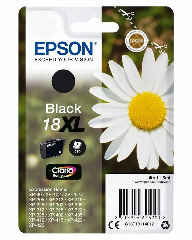 Epson Cartuccia d'inchiostro 18XL Nero C13t18114020 - immagine 1