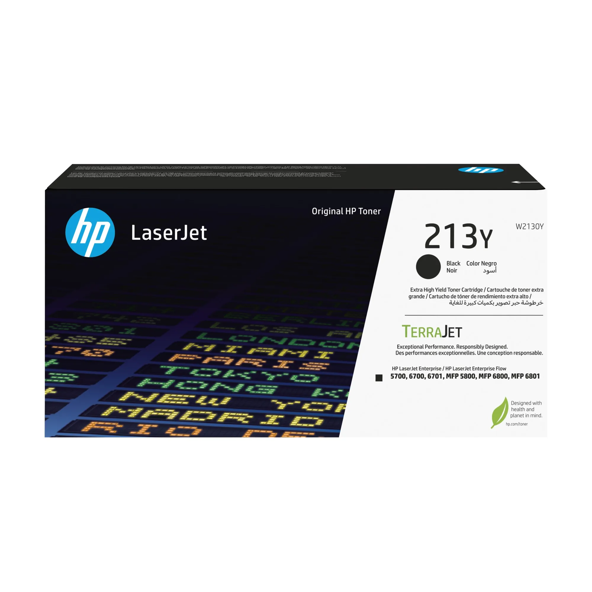 ORIGINALE HP toner nero W2130Y 213Y 18000 pagine Cartuccia toner originale nero ad altissima capacit? LaserJet HP 213Y - immagine 1
