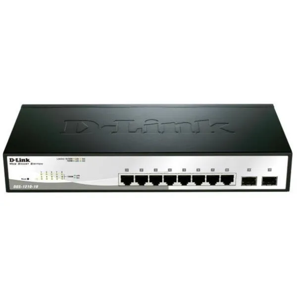 D-Link Switch 8 Porte Gigabit + 2 Sfp Smart+ DGS-1210-10 - immagine 1