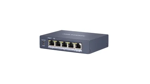 Hikvision Switch 4 Port Gigabit Unmanaged POE 1 Rj45 Uplink Port, 802.3AF/AT/BT, Por 301801511 - immagine 1