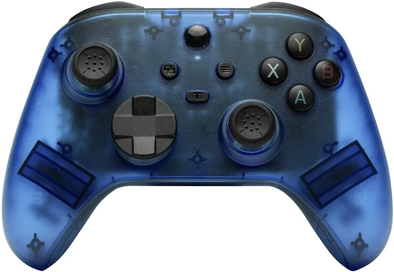 QUBICK Wireless Controller Nintendo Switch Blue Transparent - immagine 1