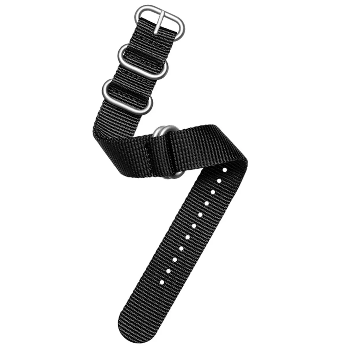 AIYIRUO Cinturini per Orologio NATO Nylon G10 Premium Ballistic Multicolor Sostituzione Cinturini per Orologio con Fibbia in Acciaio Inossidabile Argento per gli Uomini 18mm 20mm 22mm 24mm - immagine 3