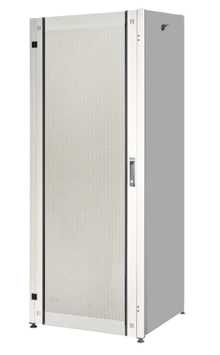Armadio Rack Per Reti 19 26U (A)1291 (L)600 (P)600 Colore Grigio Porta Traforata Serie Eavi - immagine 1