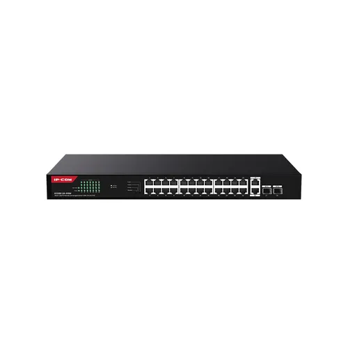 Ip-Com Switch POE Unmanaged, 28 Port, 24 POE G1128p-24-410w - immagine 1