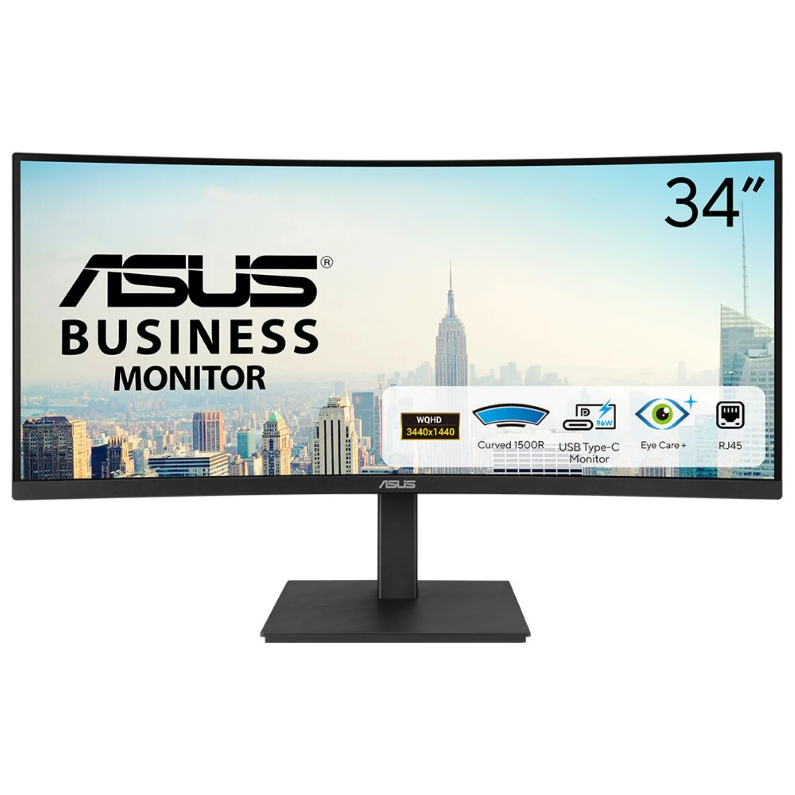 Asus Monitor Curvo 34 Led Va Wqhd 21:9 4Ms 300 Cdm Reg Alt Usb-C Dock Dp/Hdmi Multimediale - immagine 1