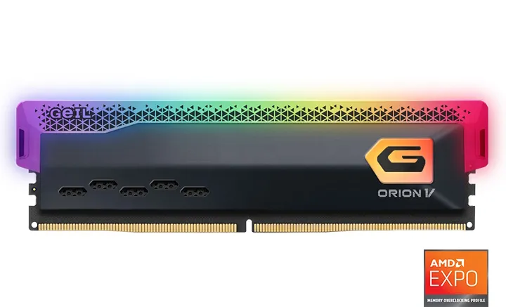 Geil RAM 16gb Ddr5 Orion V Rgb-Gray PC5-48000 6000mhz 38-48-48-84 Gavsg516gb6000c38csc - immagine 1