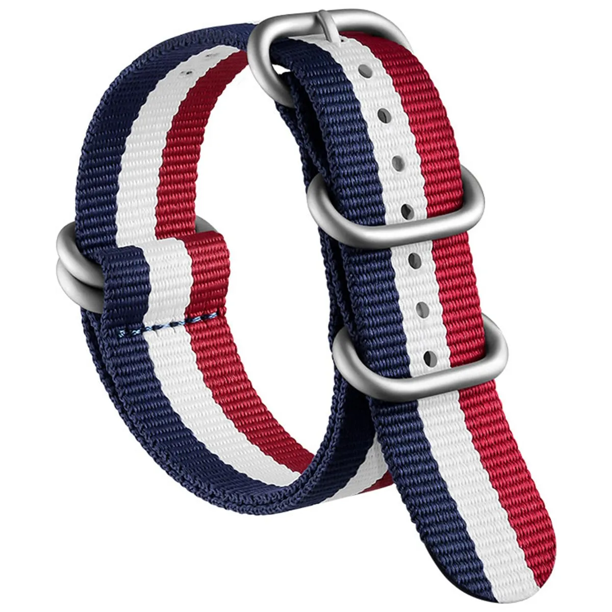 AIYIRUO Cinturini per Orologio NATO Nylon G10 Premium Ballistic Multicolor Sostituzione Cinturini per Orologio con Fibbia in Acciaio Inossidabile Argento per gli Uomini 18mm 20mm 22mm 24mm - immagine 1