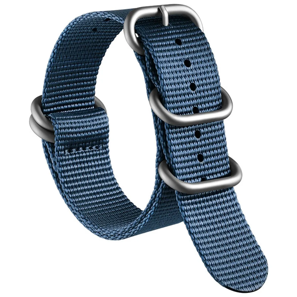 AIYIRUO Cinturini per Orologio NATO Nylon G10 Premium Ballistic Multicolor Sostituzione Cinturini per Orologio con Fibbia in Acciaio Inossidabile Argento per gli Uomini 18mm 20mm 22mm 24mm - immagine 1