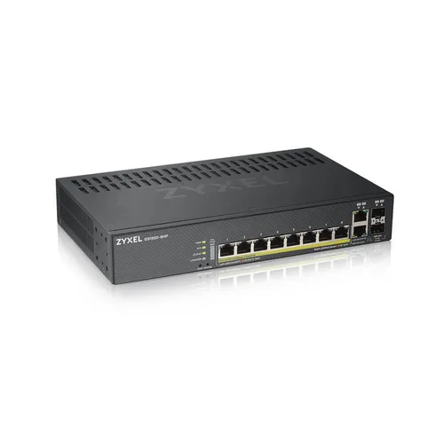 Zyxel Switch Managed Nebulaflex 8 Porte Gigabit POE + 2 Dual Gigabit, Ipv6, Vlan, Qos, Igmp, Design Gs1920-8hpv2-Eu0101f - immagine 1