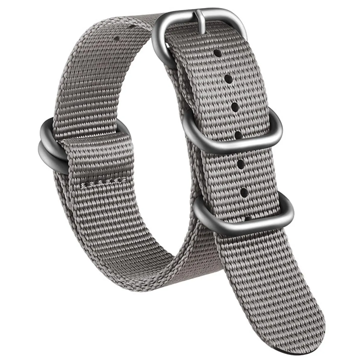 AIYIRUO Cinturini per Orologio NATO Nylon G10 Premium Ballistic Multicolor Sostituzione Cinturini per Orologio con Fibbia in Acciaio Inossidabile Argento per gli Uomini 18mm 20mm 22mm 24mm - immagine 7