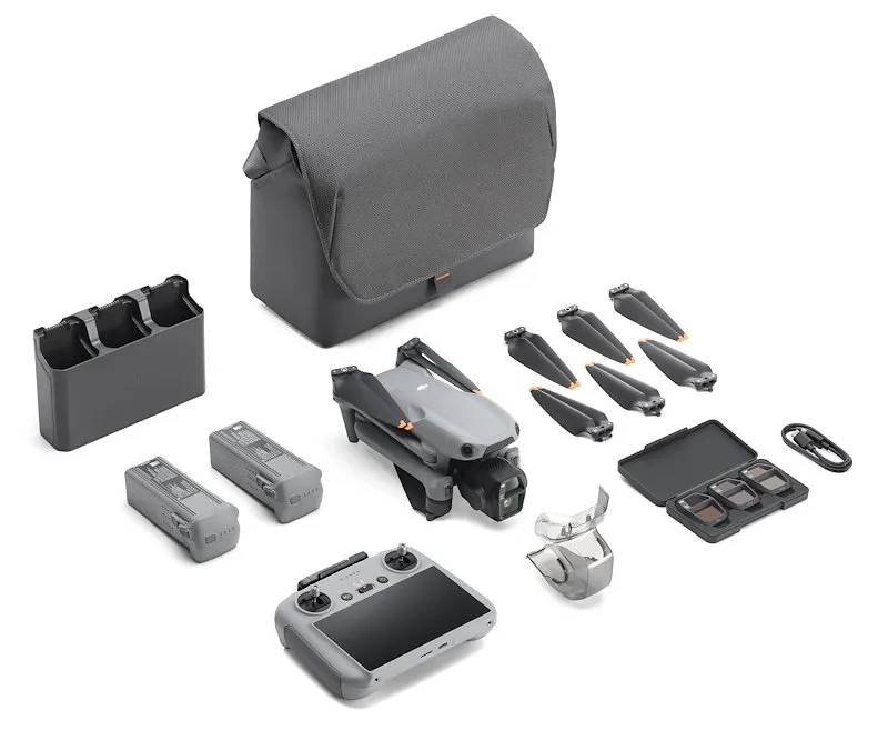 Dji Drone Air 3 S Fly More Combo (DJI RC 2) Grigio - immagine 1