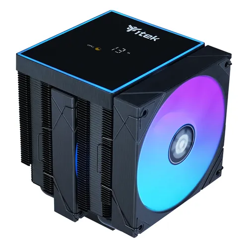 Itek Dissipatore Ad Aria ICY-6hatp - Skt Universale, 250w Tdp, 6 Heatpipe, 2x12cm Fan, Argb Temp. Itaci6hatp - immagine 1