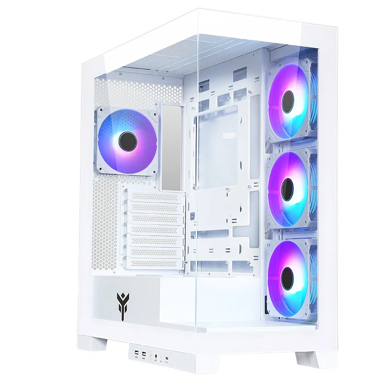 Itek Case Showbui 45W - Gaming Tower, Atx, 4x12cm Argb Fan, 2xusb3, Type-C, Side Front Panel Te Itgcasb45w - immagine 1