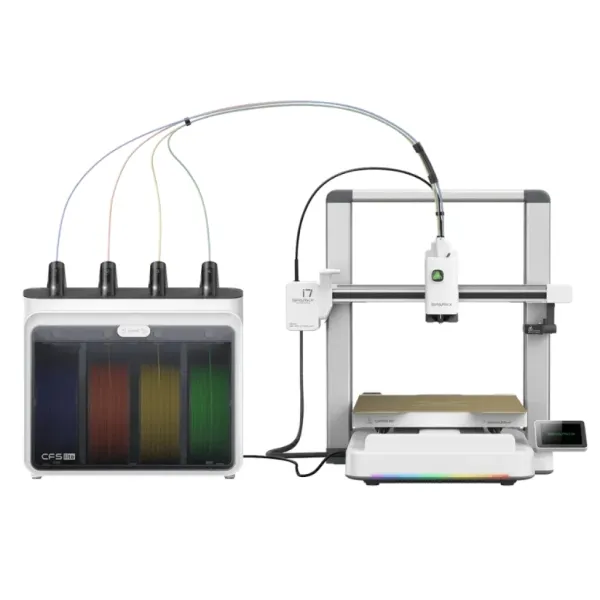 Stampante 3D aperta Creality Sparkx i7 Combo + unità CFS - Volume 26x26x255 cm - Fotocamera HD 720px - Sistema CFS Lite multicolore - Corpo in metallo - Velocità fino a 500 mm/s - USB WiFi - immagine 1