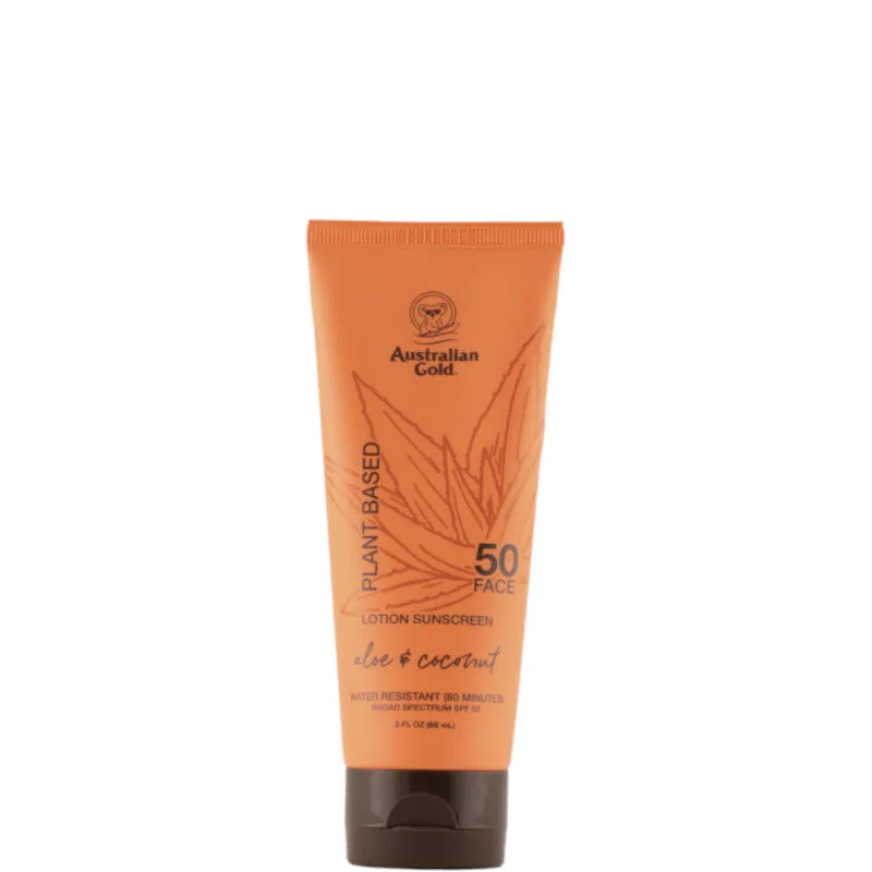 Australian Gold Plant Based Lotion Sunscreen Aloe & Coconut SPF 50 Face 88 ML - 88 ML - immagine 1
