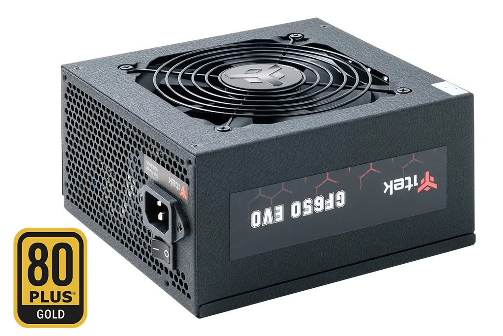 Itek Alimentatore Gf650 Evo - 650w, 80plus Gold, Ventola Fdb 12cm, Modulare Itpsegf650 - immagine 1