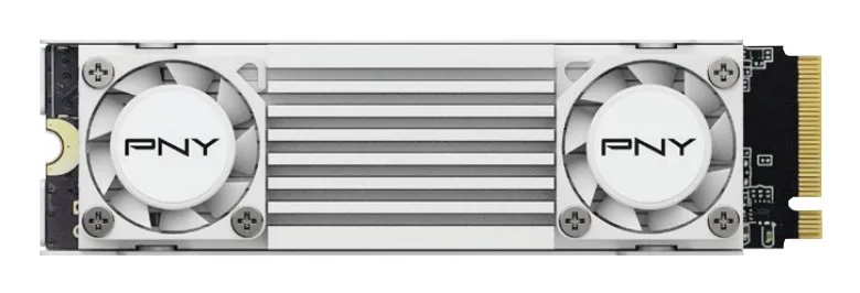 PNY CS3150 SSD M2 Disco rigido solido NVMe PCIe Gen5 x4 da 2 TB con dissipatore di calore bianco - immagine 1