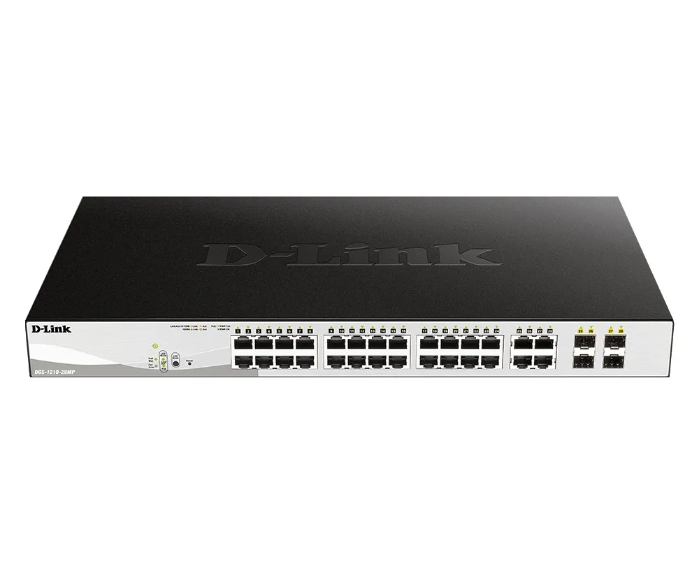 D-Link Switch 24 Porte Gigabit Poe + 4 Porte Sfp Smart+ - immagine 1