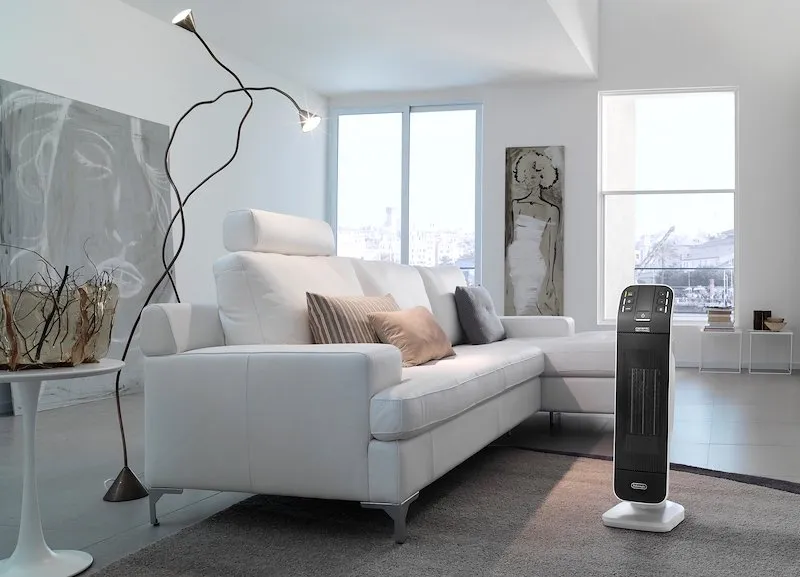 De'Longhi Termoventilatore Hfx65v20 Bianco e Nero - immagine 1