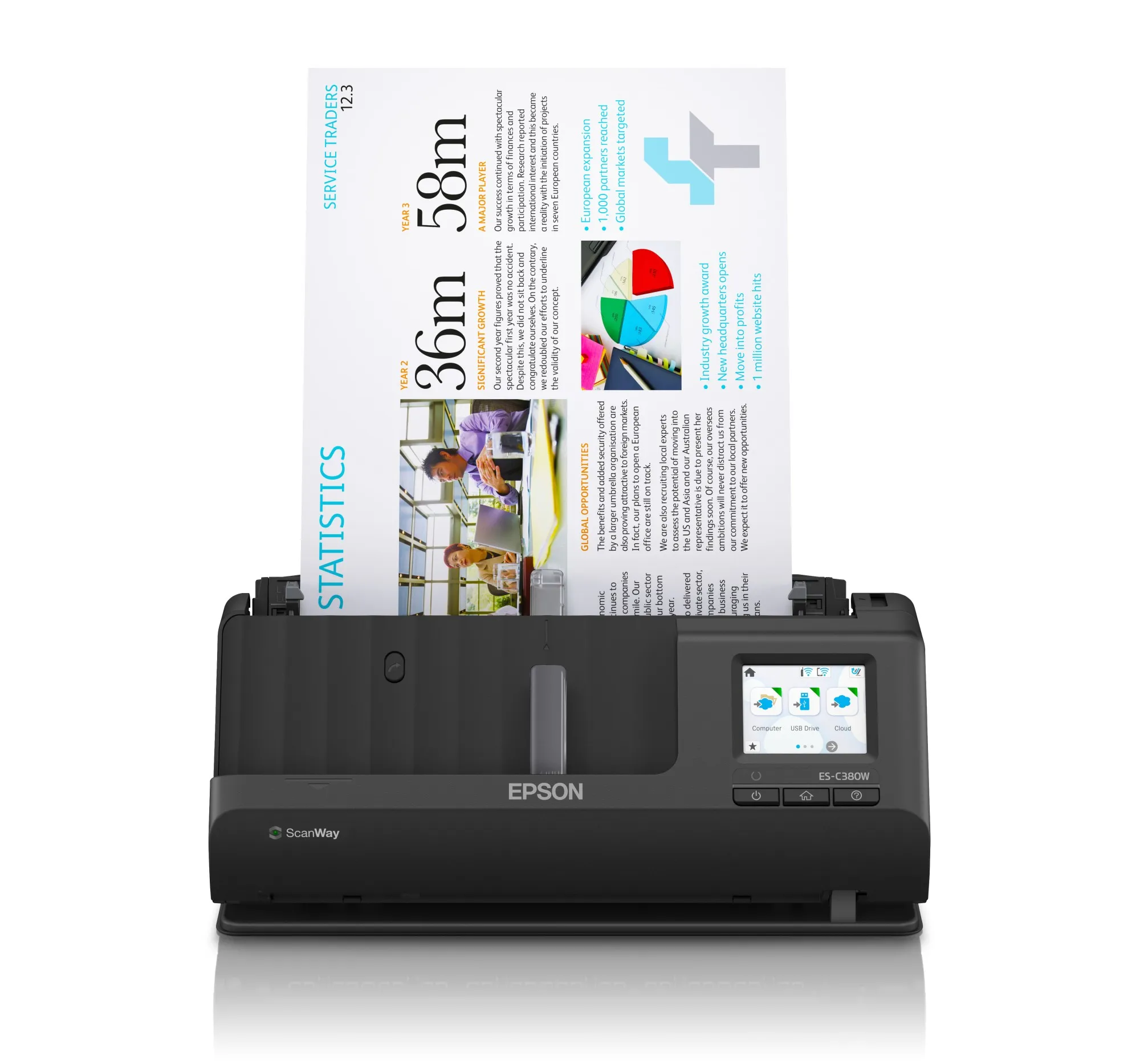 ORIGINALE Epson nero ES-C380W B11B269401 - immagine 1