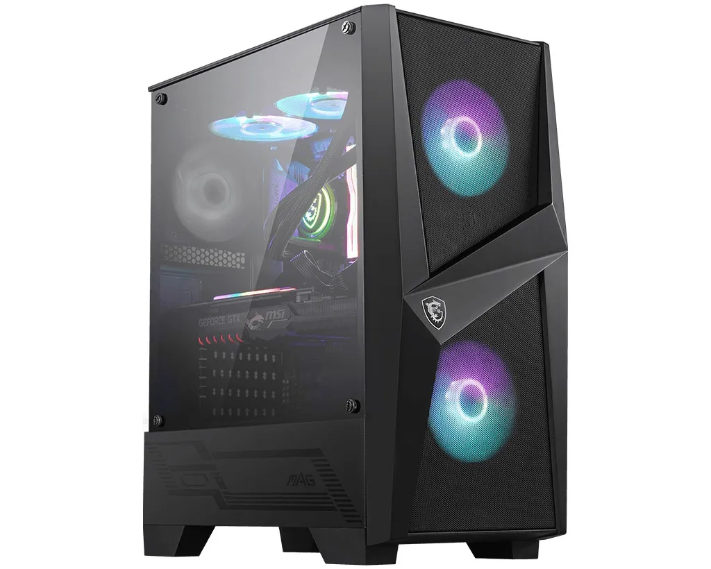 Msi Case Atx Mid-Tower Mag Forge 100r, 7 Slot Hdd, 3x120mm 306-7g03r11-809 - immagine 1