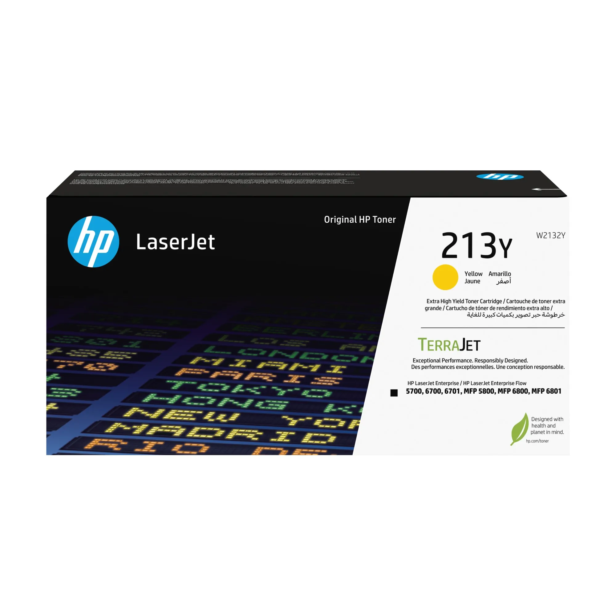 ORIGINALE HP toner giallo W2132Y 213Y 12000 pagine Cartuccia toner originale giallo ad altissima capacit? LaserJet HP 213Y - immagine 1